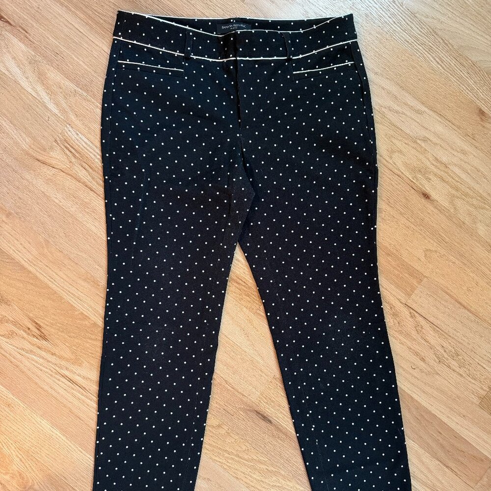 Banana Republic Sloan polka dot pants, size 4P